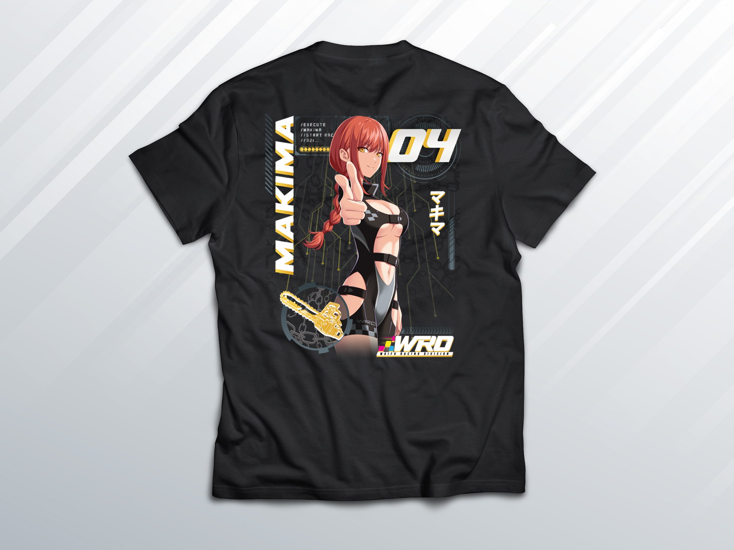 Makima T-shirt (Front & Back) – WaifuRacingDivision