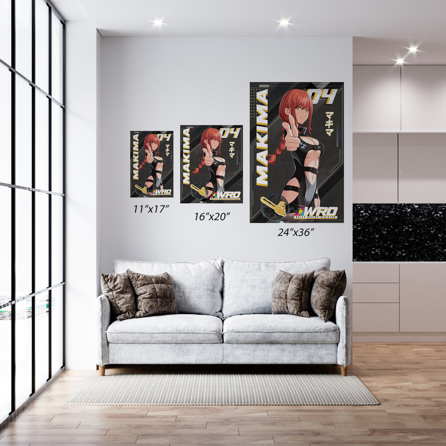 Makima Poster Banner – WaifuRacingDivision