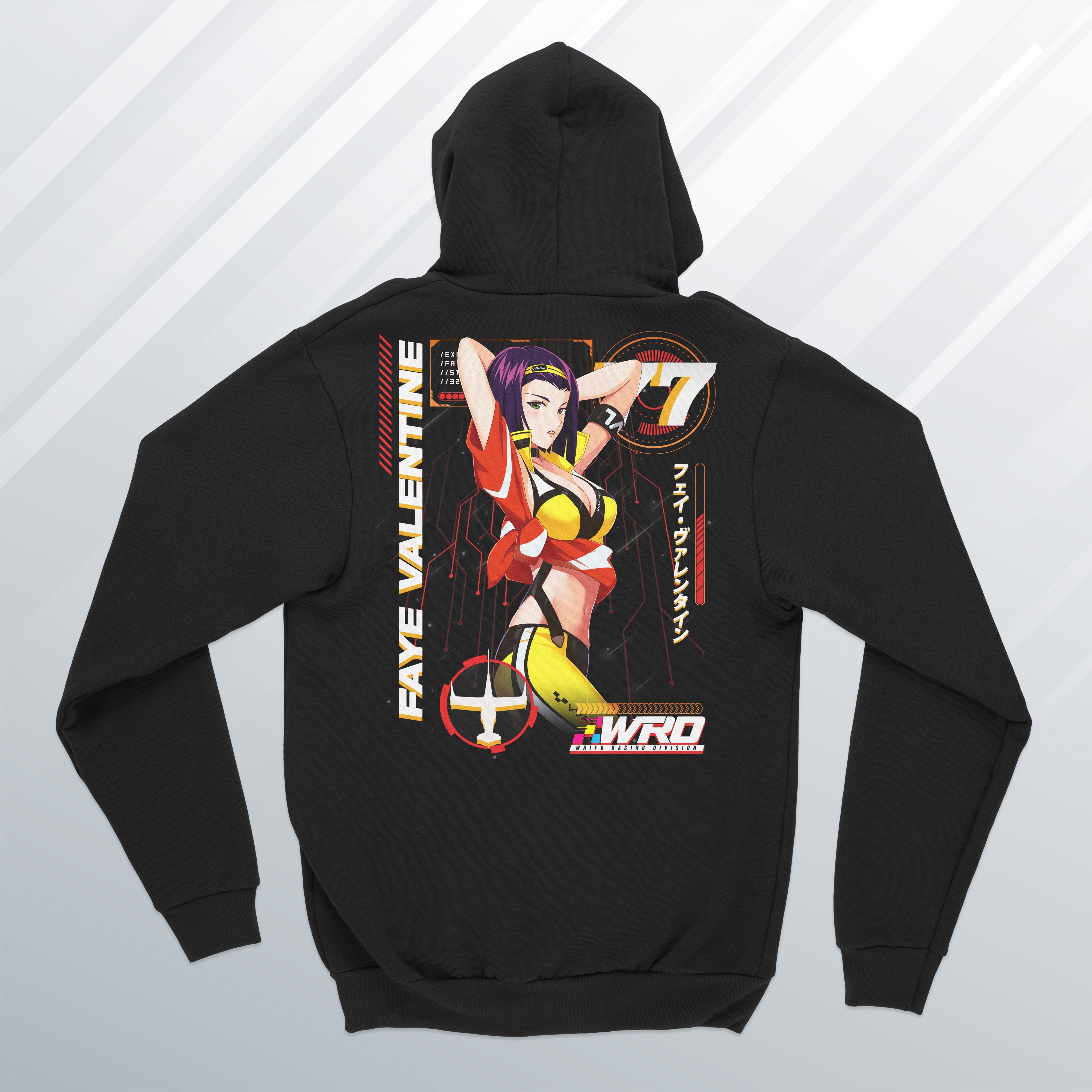 Faye Zip Up Hoodie (Front and Back) – WaifuRacingDivision