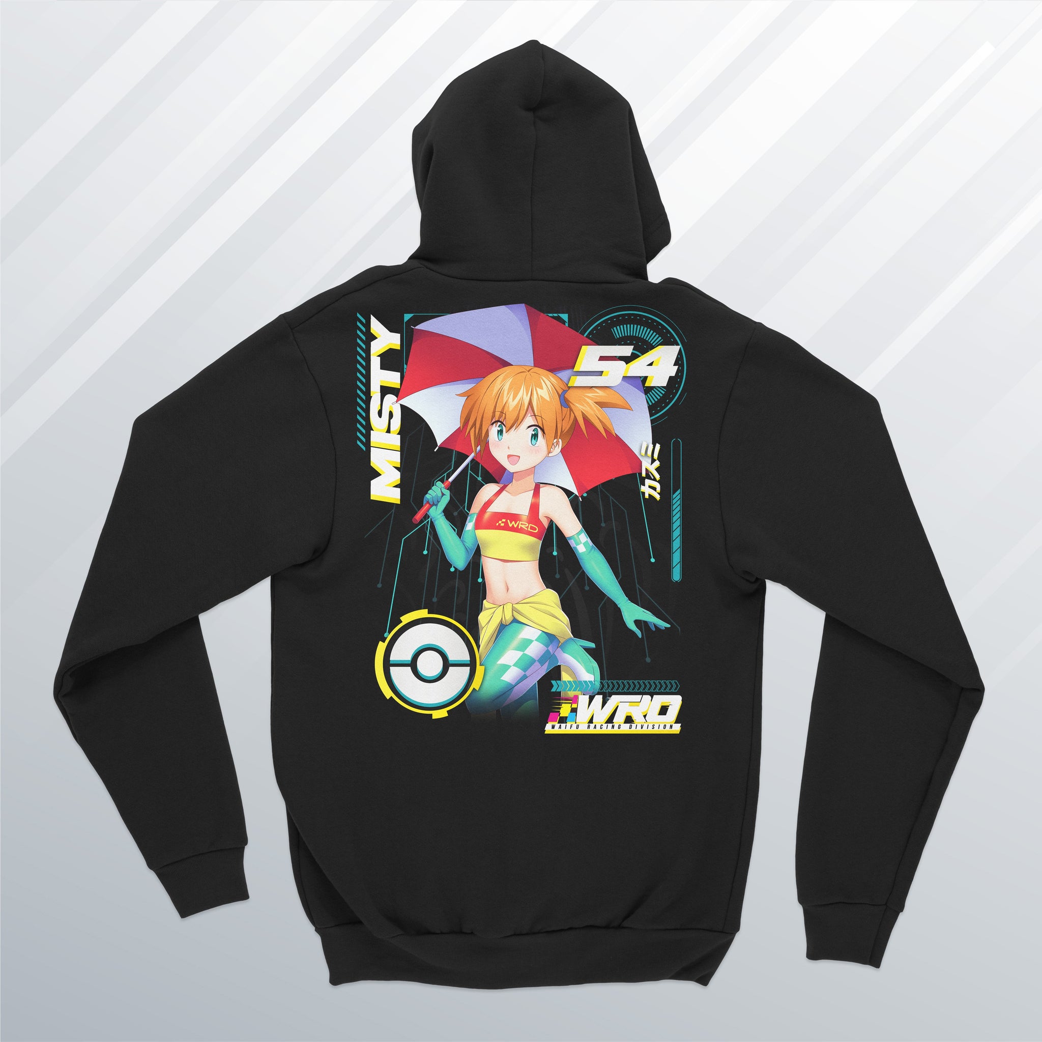 Misty Zip Up Hoodie (Front and Back) – WaifuRacingDivision