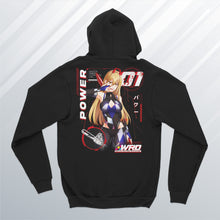 Load image into Gallery viewer, Power  Zip Up Hoodie (Front and Back)
